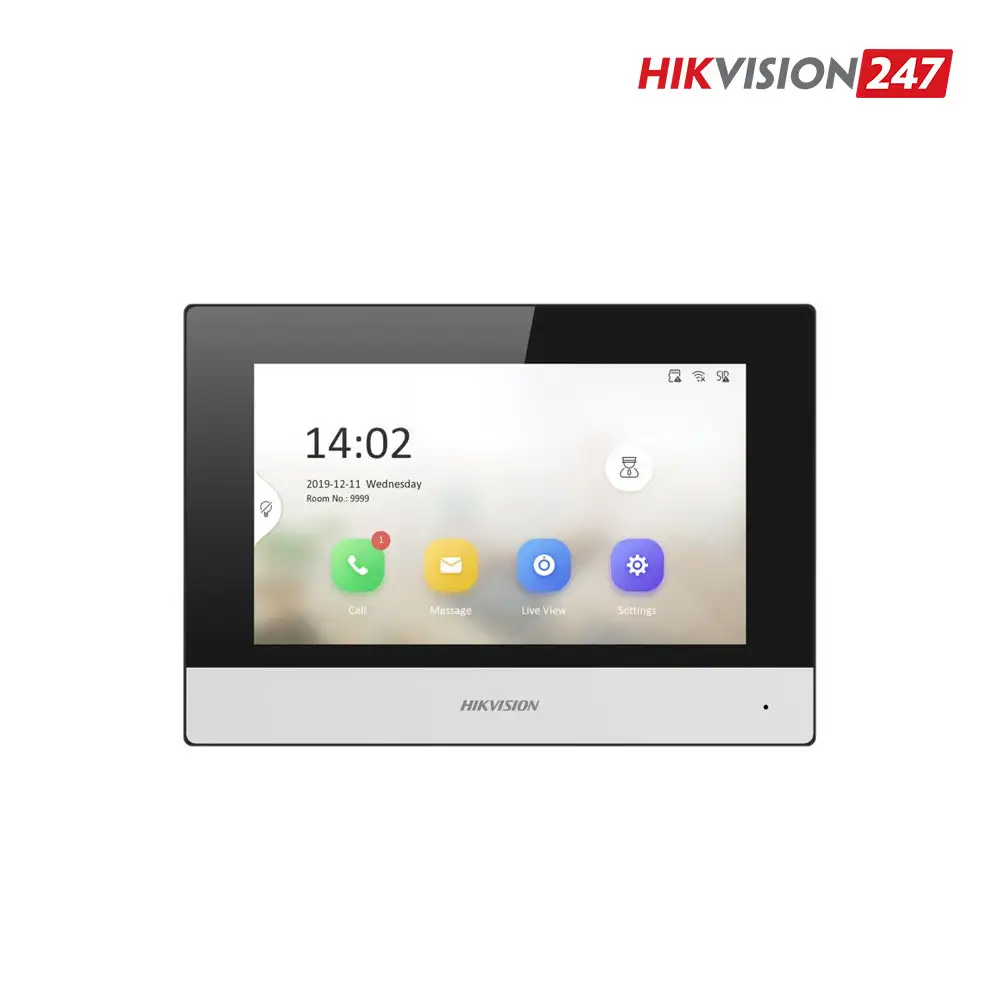 Màn hình chuông cửa IP Hikvision DS-KH6320-WTE1(B) 7 inch Wi-Fi