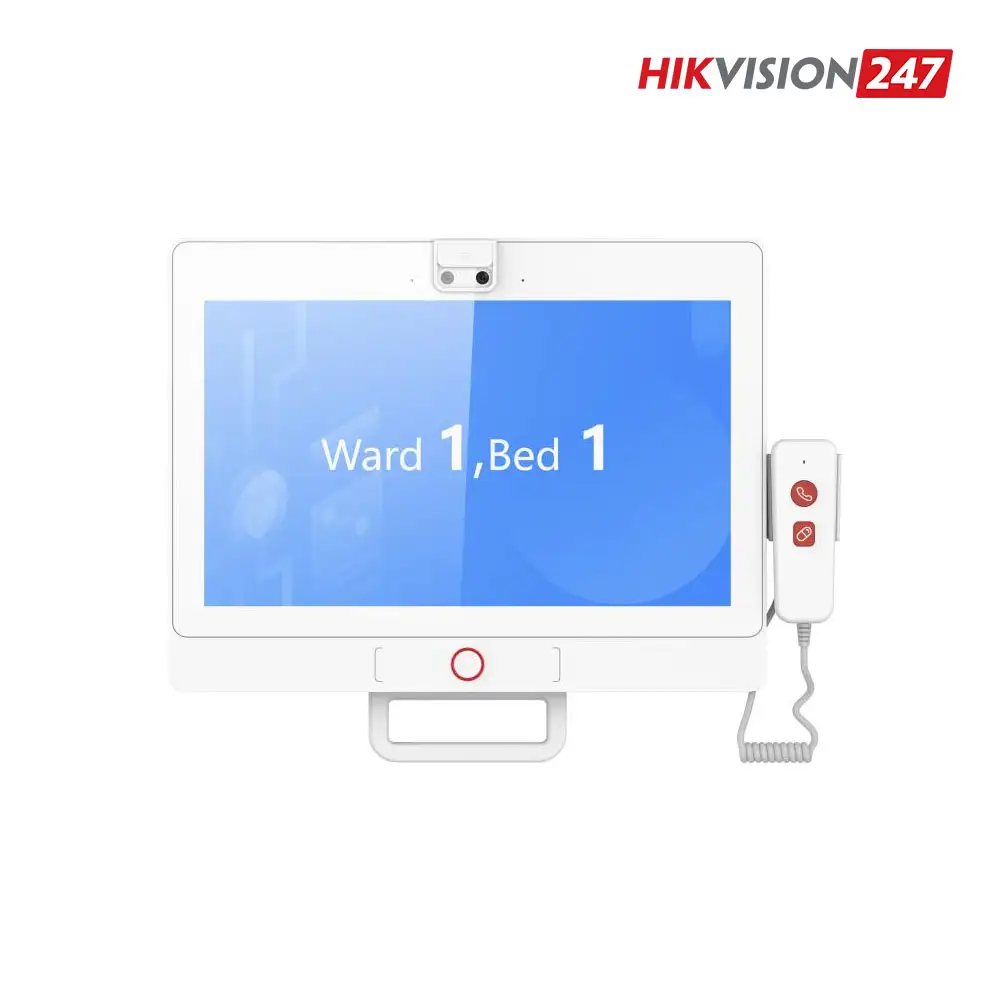 Terminal đầu giường bệnh nhân Hikvision DS-KHB9703X-WH1 màn hình lớn