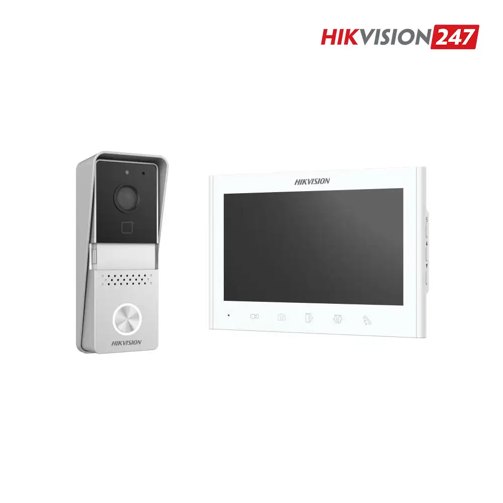 Bộ chuông cửa màn hình 2 dây analog Hikvision DS-KIS102-P/Surface