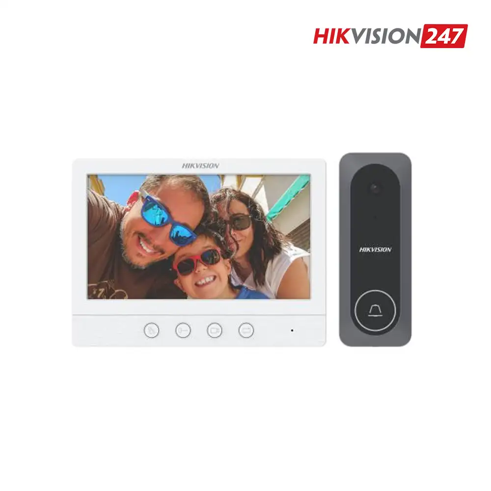 Bộ chuông cửa màn hình 4 dây HD Hikvision DS-KIS212(B)