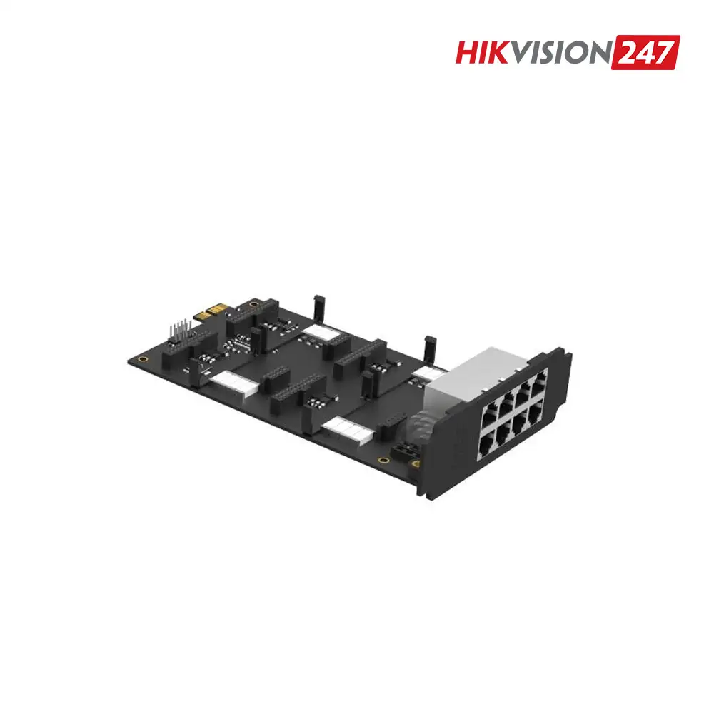 Bo mạch mở rộng 8 cổng RJ11 Hikvision DS-KSMET08